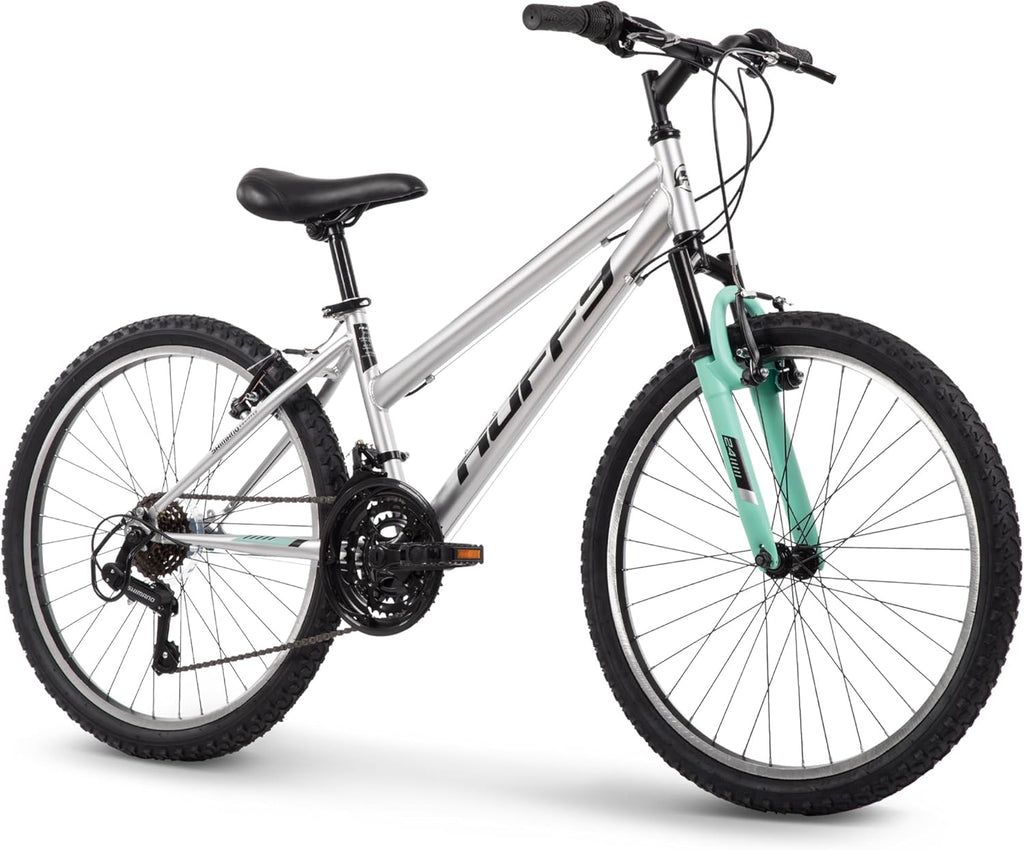 Mountain Hardtail Mountain Bike for Boys/Girls/Men/Women, 20"/24"/26" Sizes, 6 or 21 Speed Shimano Twist Shifting, Front or Dual Suspension, Comfort Saddle, Sleek Colors