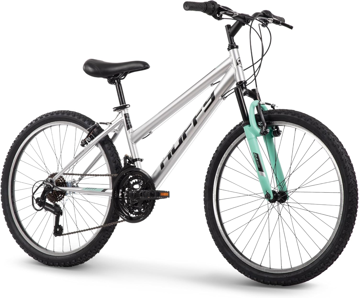 Mountain Hardtail Mountain Bike for Boys/Girls/Men/Women, 20"/24"/26" Sizes, 6 or 21 Speed Shimano Twist Shifting, Front or Dual Suspension, Comfort Saddle, Sleek Colors