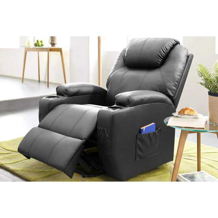 Faux Leather Power Lift Recliner Chair with Massage and Heating Functi - Bed Bath & Beyond