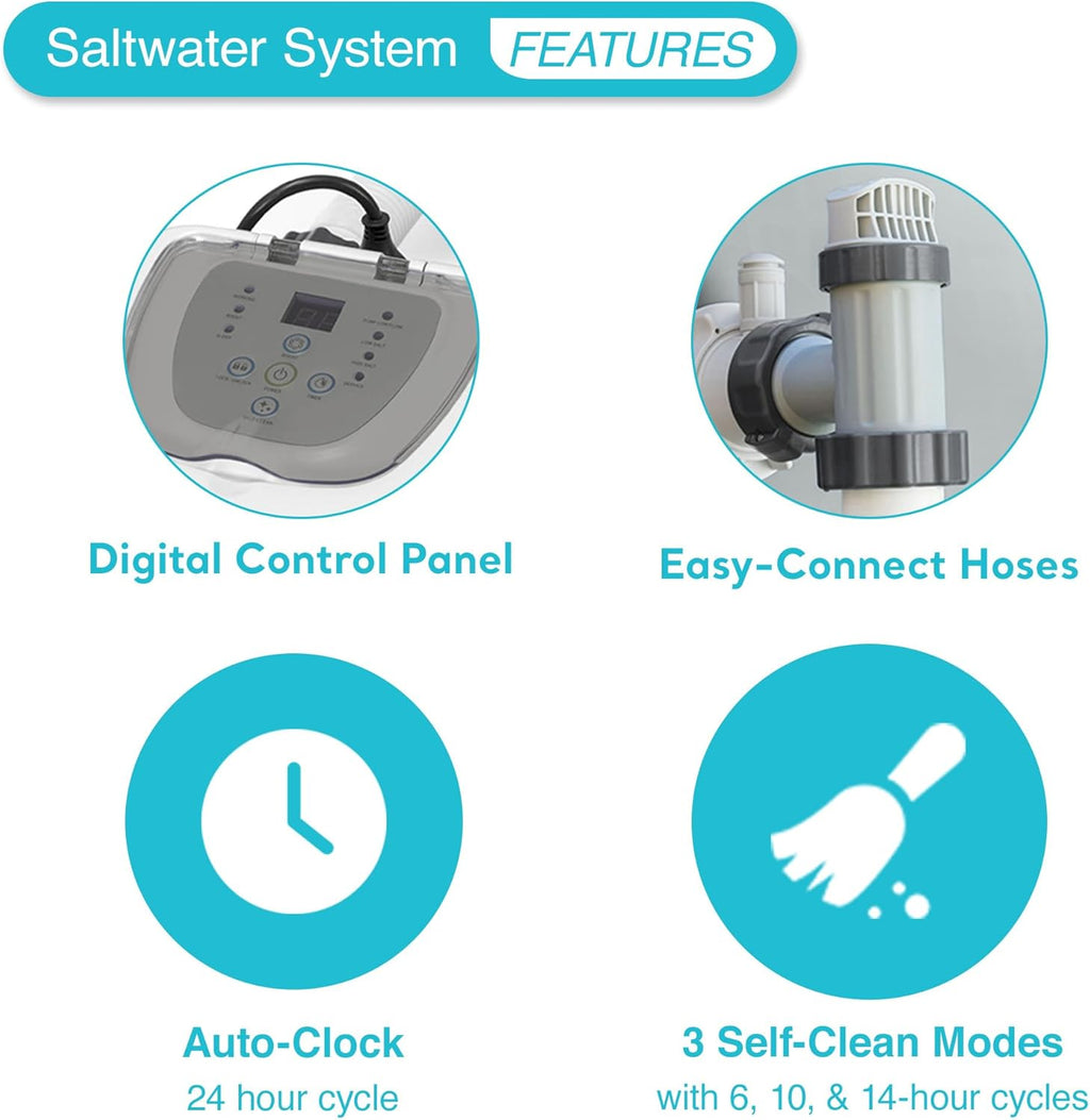 Krystal Clear Saltwater System for Above-Ground Pools up to 15,000 Gallons