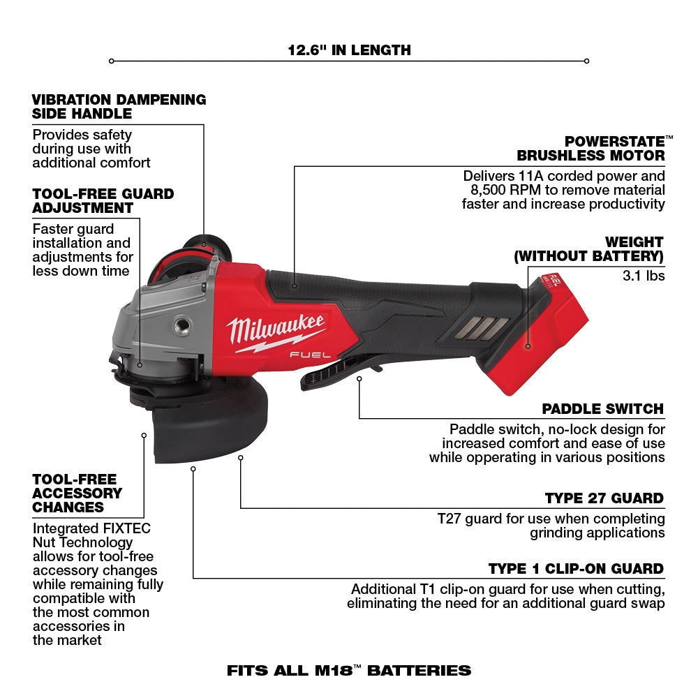 18V M18 Lithium-Ion Brushless Cordless 7-Tool Combo Kit 5.0 Ah