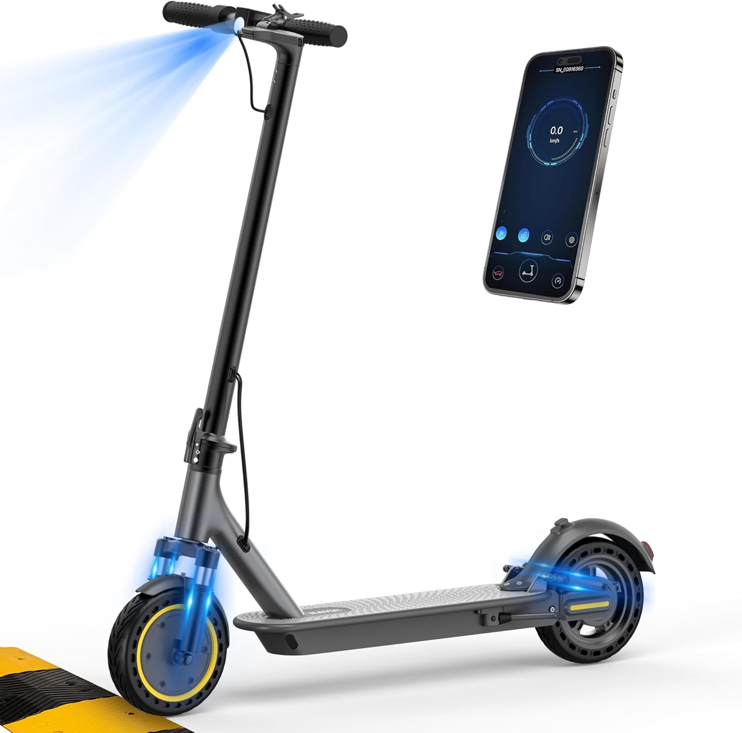 Electric Scooter Adults,Max 19/27/49 Miles Ranges,Top Speed 19/22 mph,350/750W Peak Motor, Folding E-Scooter with Dual Braking Dual Suspension