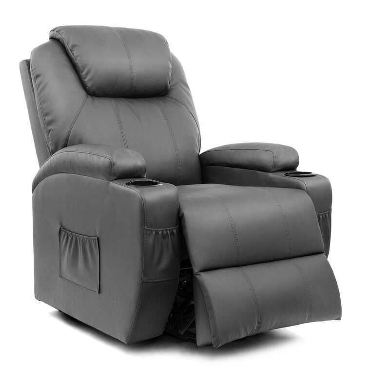 Faux Leather Power Lift Recliner Chair with Massage and Heating Functi - Bed Bath & Beyond