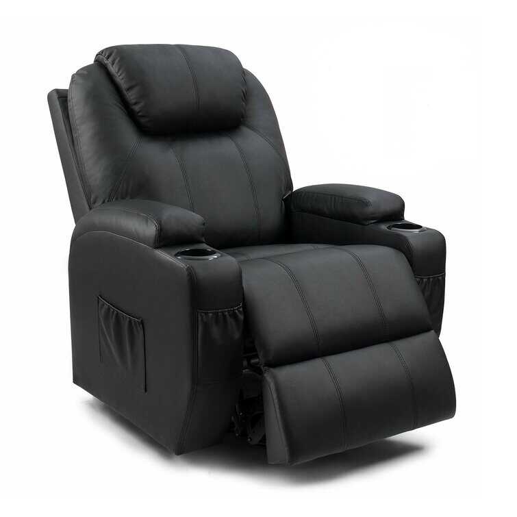 Faux Leather Power Lift Recliner Chair with Massage and Heating Functi - Bed Bath & Beyond