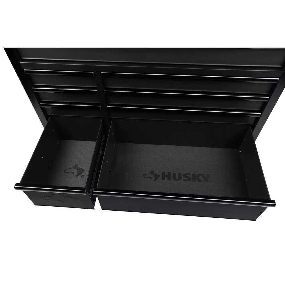 INDUSTRIAL 52 IN. W X 21.5 IN. D 9-DRAWER TOOL CHEST ROLLING CABINET IN MATTE BLACK