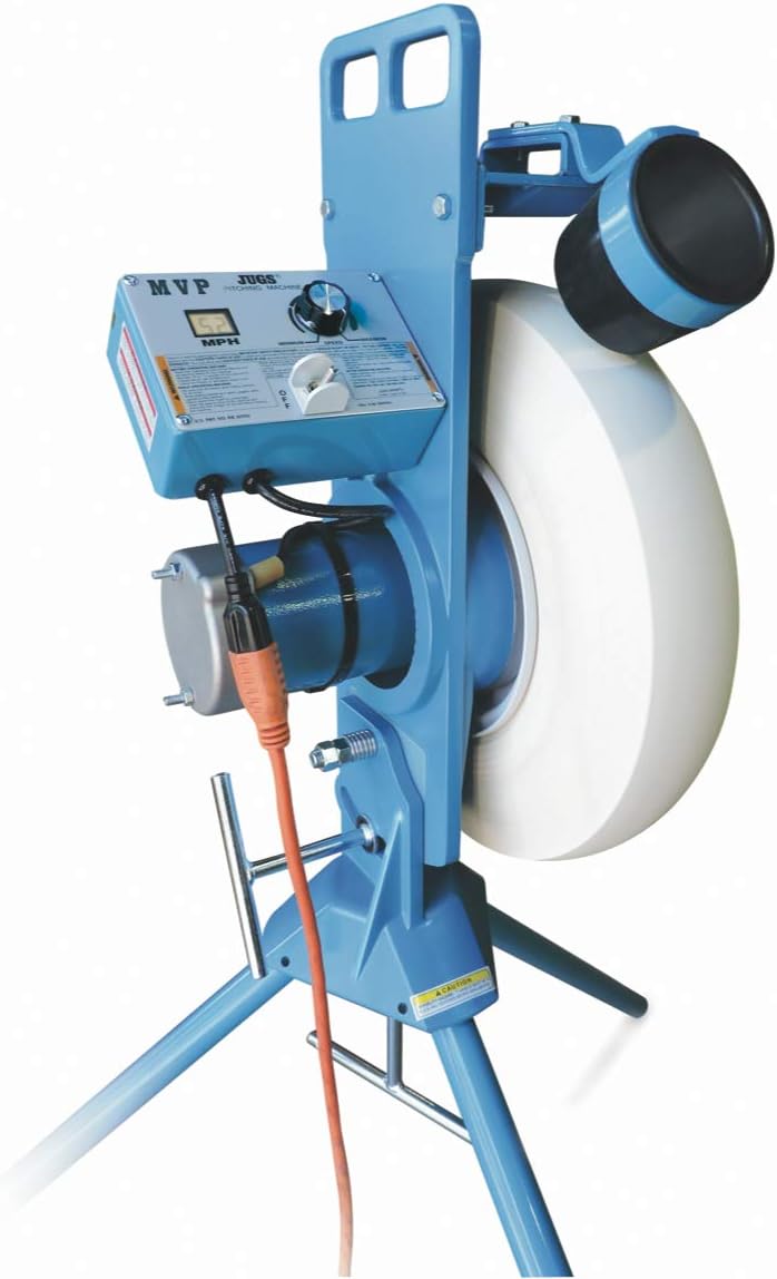 Combo Pitching Machine – Adjustable Up to 60 MPH, for Baseball & Softball, Ideal for Pitching-Machine Leagues
