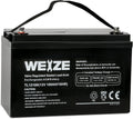 Deep Cycle AGM 12 Volt 100Ah Battery, Maintenance-Free, 3% Self-Discharge Rate, 1150A Max Discharge Current, Perfect for RV, Solar, Trolling Motor, Wind, Marine, Camping and Off-Grid System