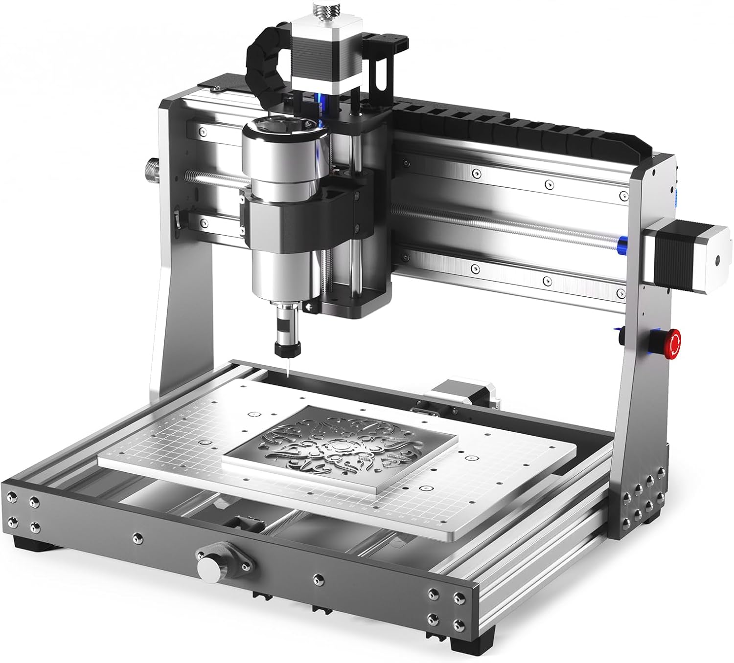 Router Kit GRBL Control 3 Axis Plastic Acrylic PCB PVC Wood Carving Milling Engraving Machine with Offline Controller, XYZ Working Area 300 x 180 x 45mm