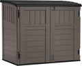 34 Cu. Ft. Horizontal Shed for Outdoor Storage w/Locking System, Stoney/Black