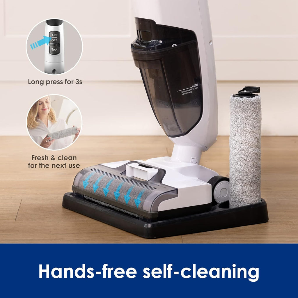 Complete Cordless Wet Dry Vacuum Floor Cleaner and Mop, One-Step Cleaning for Hard Floors, Great for Sticky Messes and Pet Hair