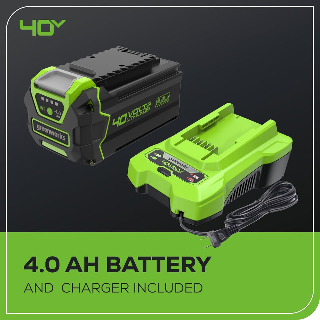 40V 17" Cordless (Push) Lawn Mower (75+ Compatible Tools), 4.0Ah Battery and Charger Included