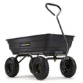 Poly Garden Dump Cart with Easy to Assemble Steel Frame