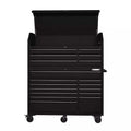 HEAVY-DUTY 56 IN. W 18-DRAWER COMBINATION TOOL CHEST AND CABINET SET, MATTE BLACK