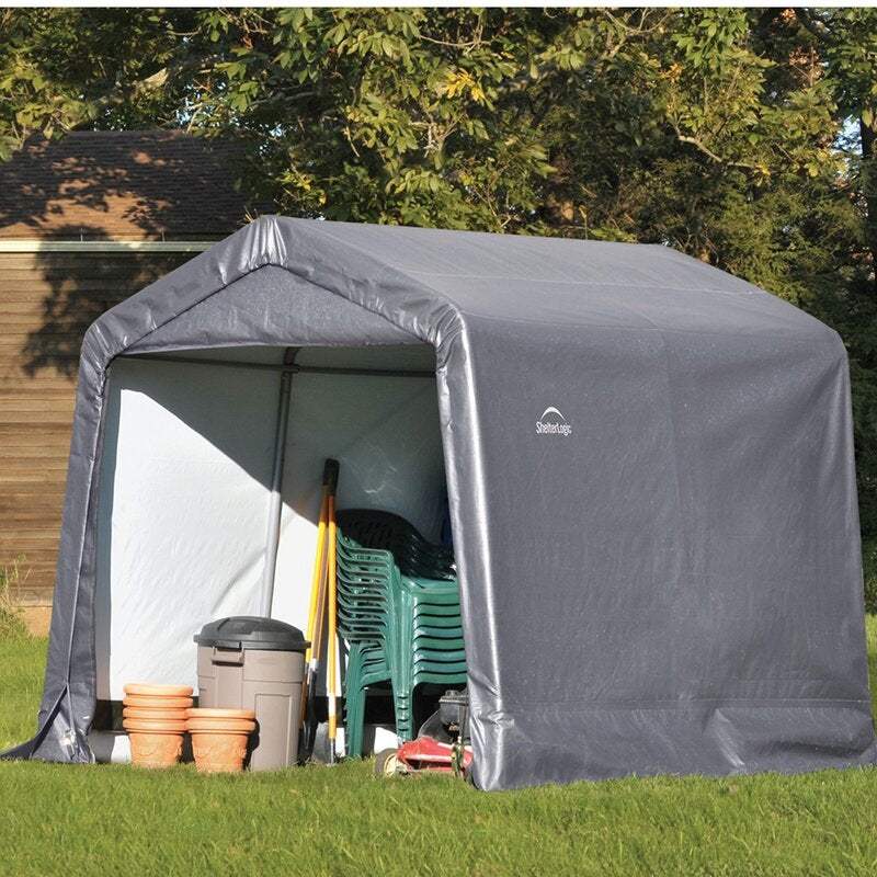 8 Ft. W x 8 Ft. D Plastic Storage Shed