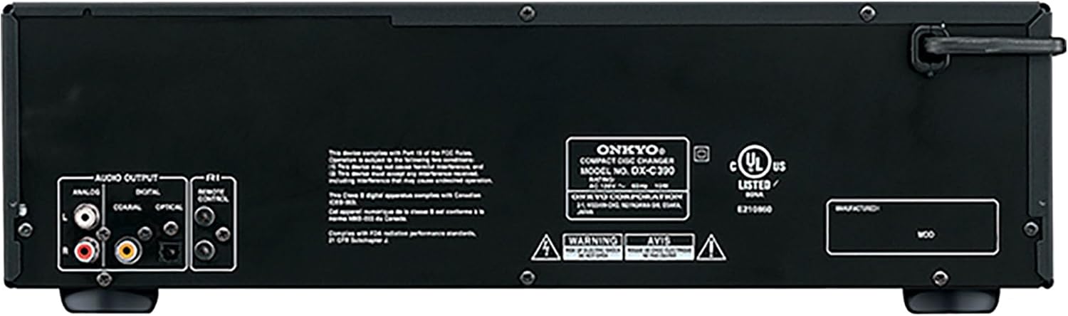 Onkyo DXC390 6 Disc CD Changer,Black