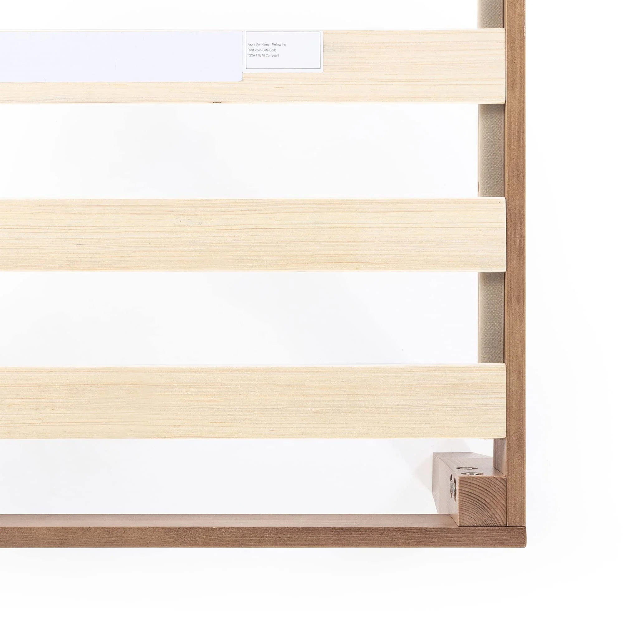 Mellow 12 Inch Solid Wood Platform Bed with Wooden Slats