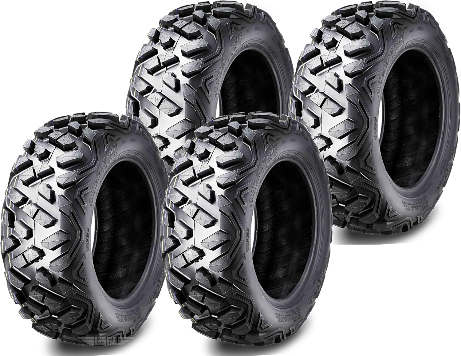 Set of 4 New ATV/UTV Tires 27x9-14 Front & 27x11-14 Rear /6PR P350-10385/10386...