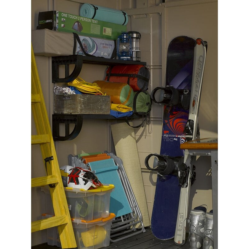 Factor 8 ft. W x 6 ft. D Plastic Storage Shed