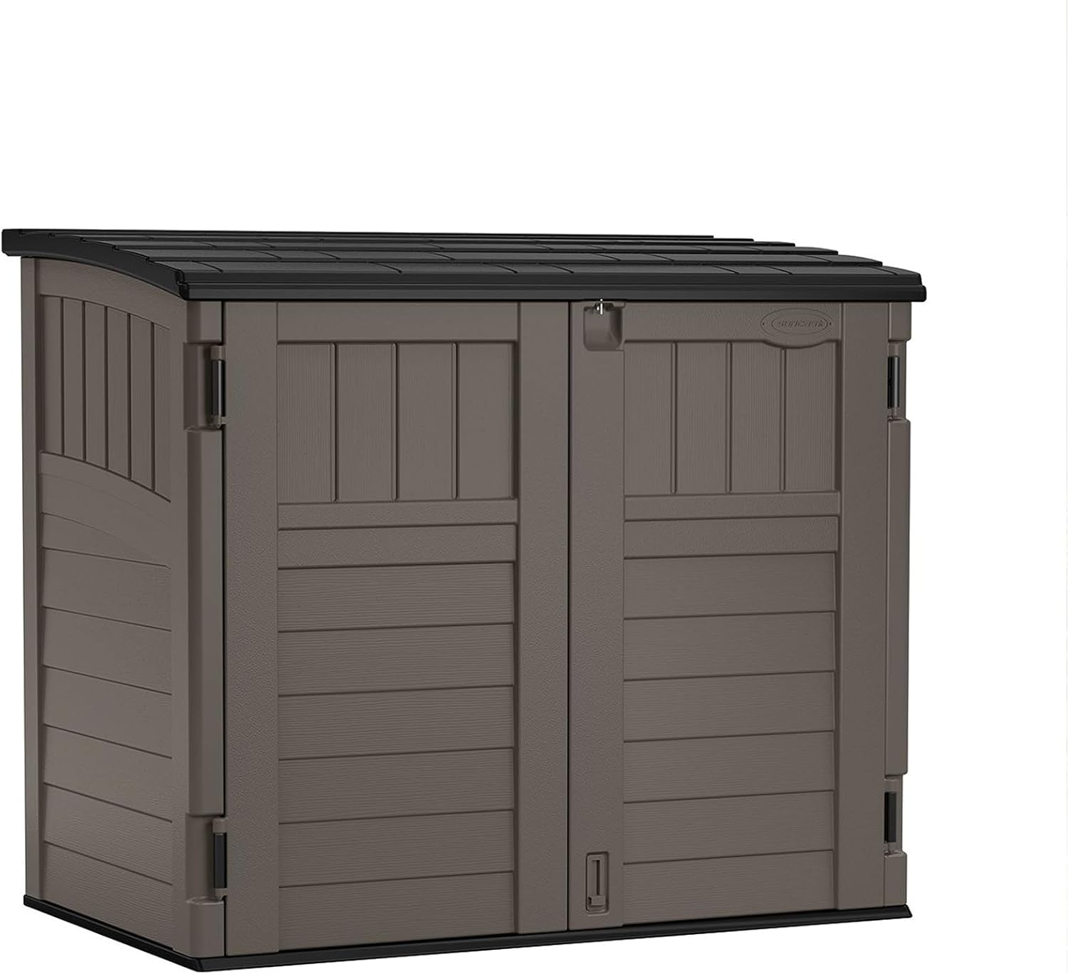 34 Cu. Ft. Horizontal Shed for Outdoor Storage w/Locking System, Stoney/Black