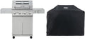 Larger 4-Burner Propane Gas Grills bbq Stainless Steel Heavy-Duty Cabinet Style with Knob Controls Side Burner Mesa 400m