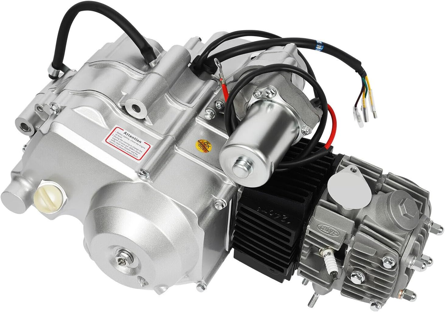 150CC 4 Stroke Engine Motor, Gy6 Single Cylinder Complete Engine Kit for 110cc-150cc Atvs and Go Karts and 11" Long Box Engine Size Scooters High-Flow Oil Pump CVT Carburetor Top Mount
