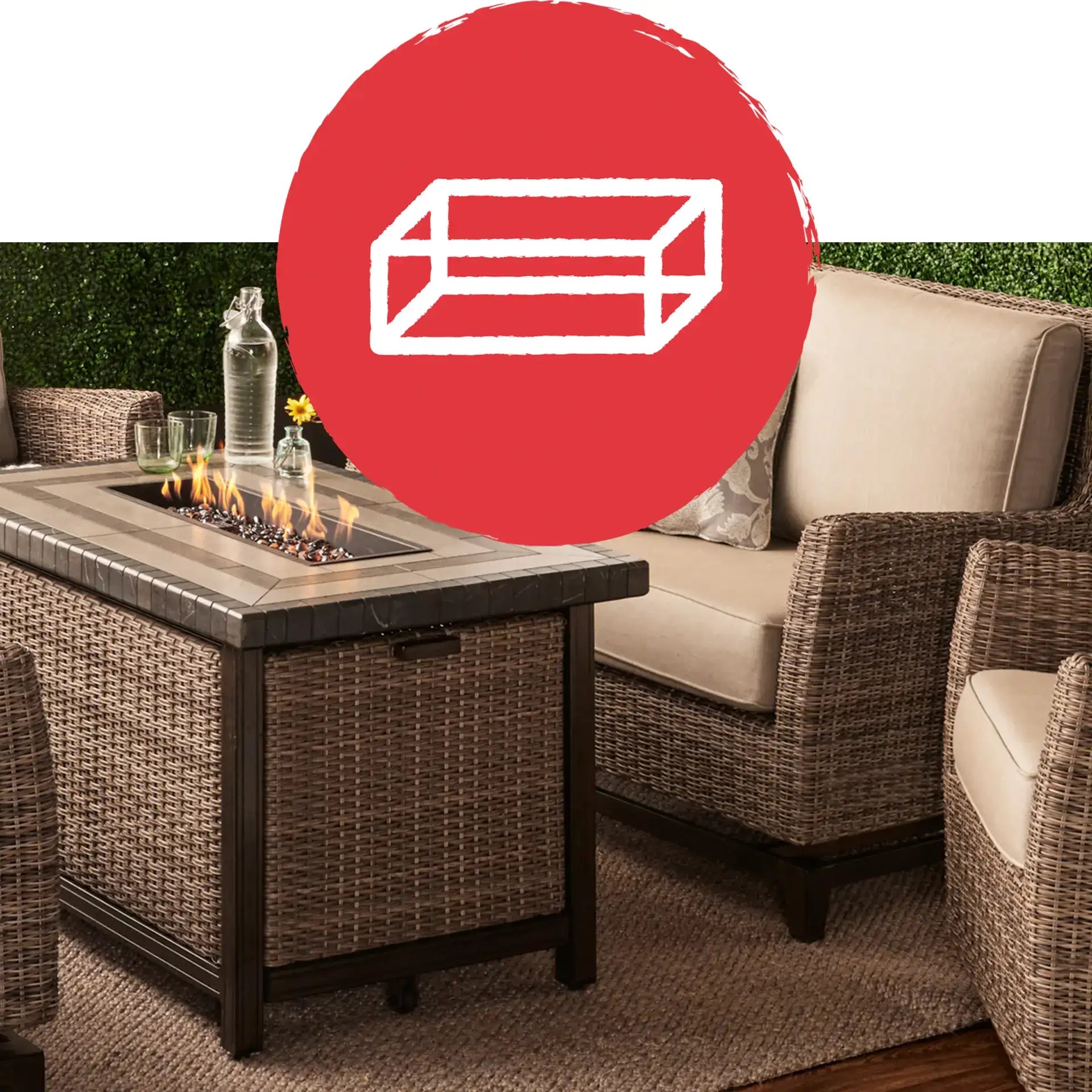 Agio 5-piece Fire Outdoor Seating Set - Bed Bath & Beyond