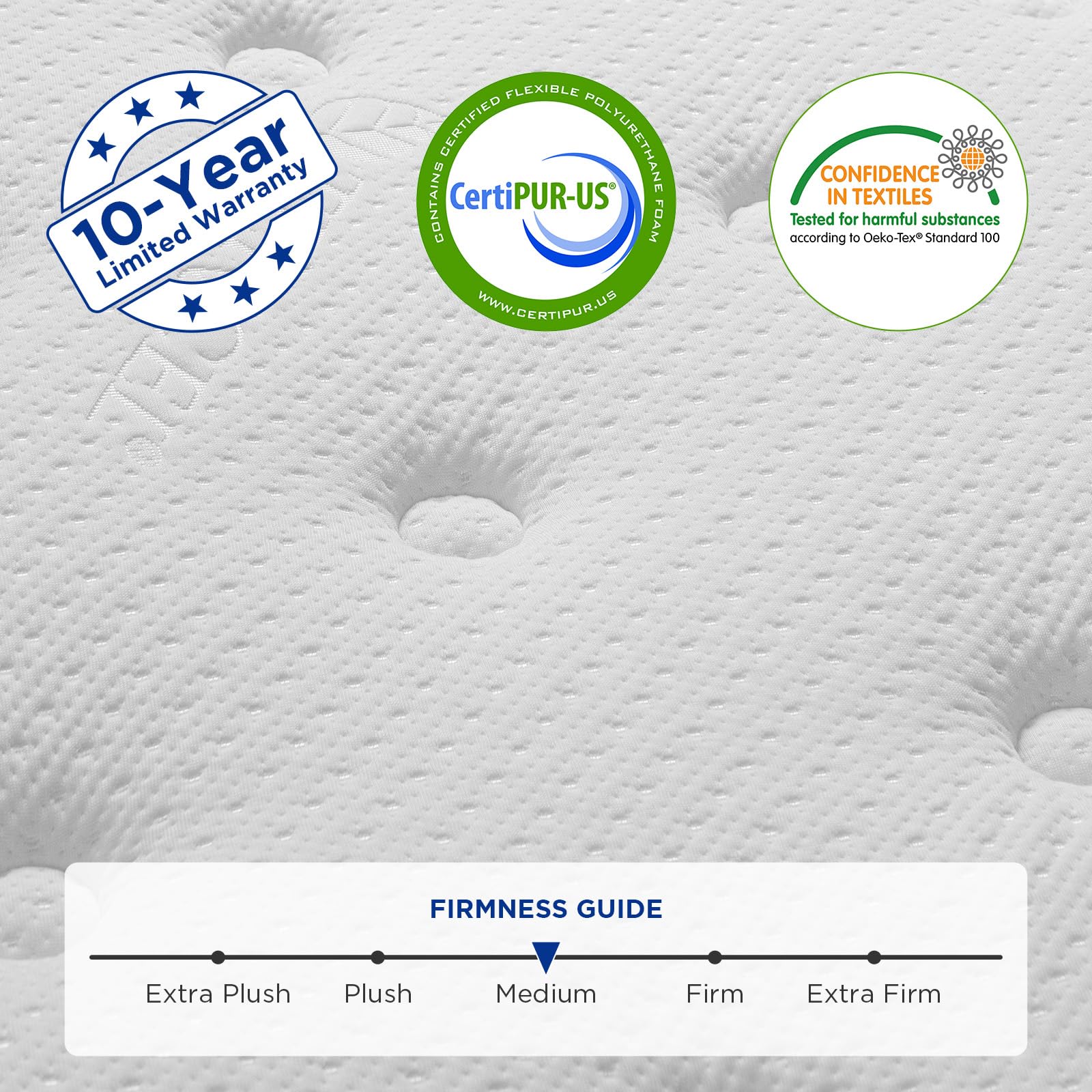 10 Inch Hybrid Mattress in a Box with Gel Memory Foam