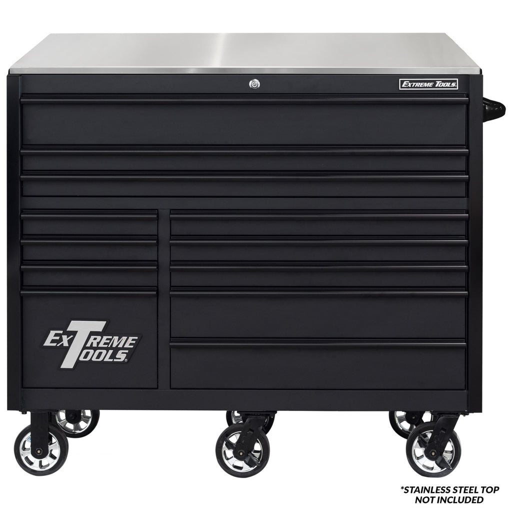 Extreme Tools RX Series 55” 12 Drawer Roller Cabinet with 150 lbs. Slides