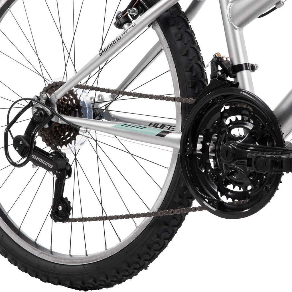 Mountain Hardtail Mountain Bike for Boys/Girls/Men/Women, 20"/24"/26" Sizes, 6 or 21 Speed Shimano Twist Shifting, Front or Dual Suspension, Comfort Saddle, Sleek Colors