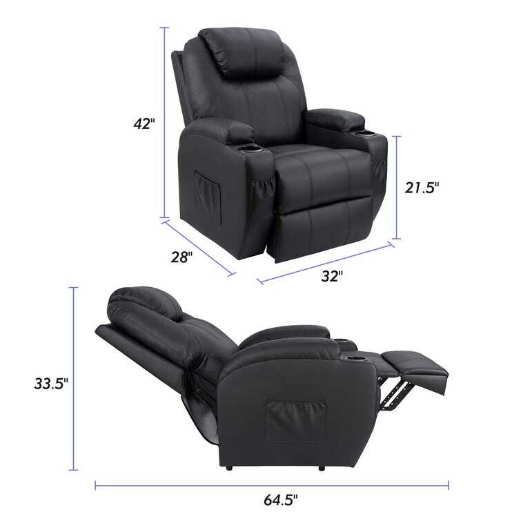 Faux Leather Power Lift Recliner Chair with Massage and Heating Functi - Bed Bath & Beyond