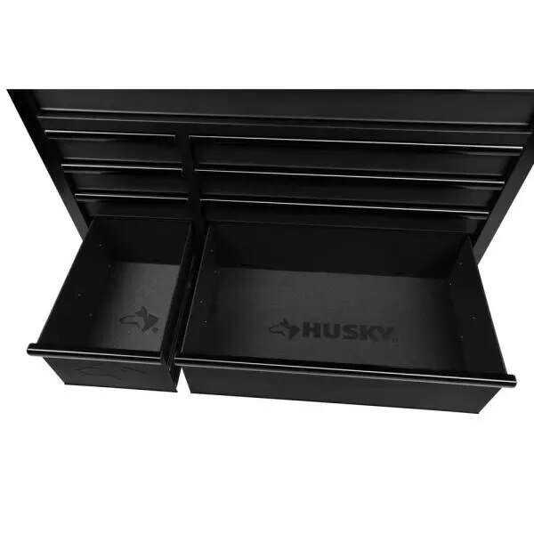 INDUSTRIAL 52 IN. W X 21.5 IN. D 9-DRAWER TOOL CHEST ROLLING CABINET IN MATTE BLACK