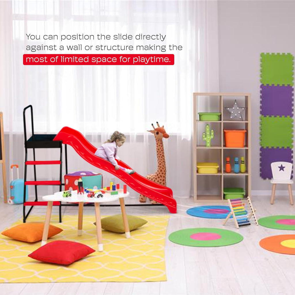 Trampoline Step N Slide | Fun Indoor & Outdoor Ladder and Wave Slide Set – Perfect for Round or Rectangle Trampolines with or Without Net