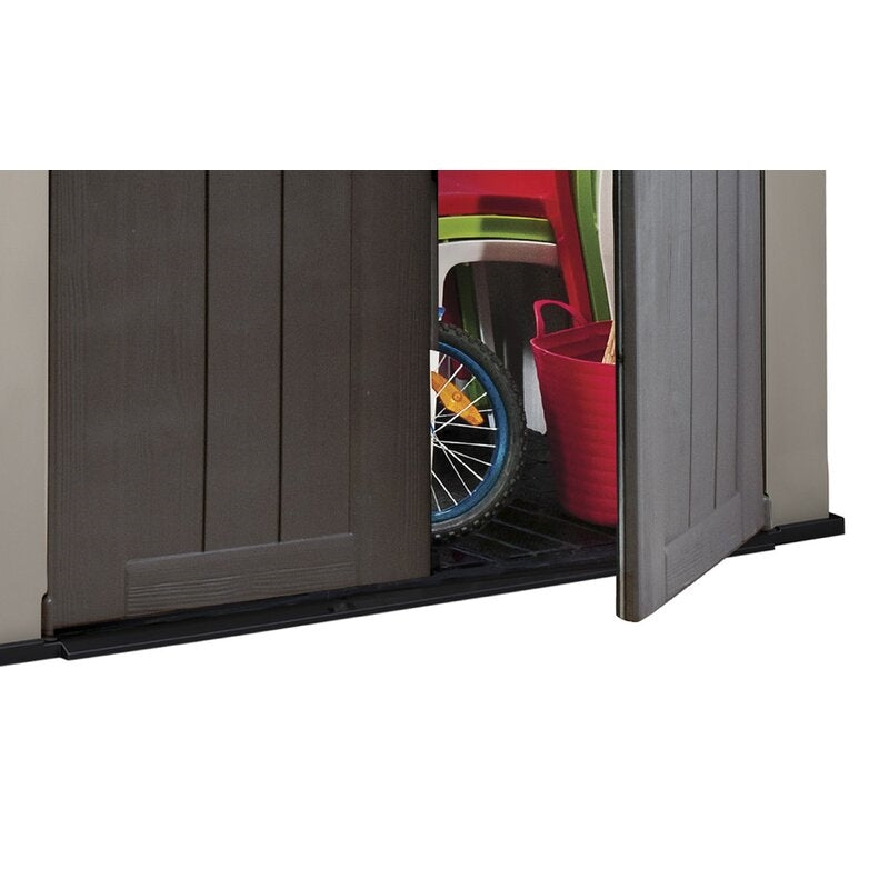 Factor 6 ft. W x 3.5 ft. D Plastic Tool Shed