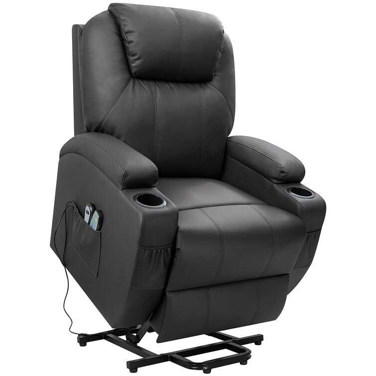 Faux Leather Power Lift Recliner Chair with Massage and Heating Functi - Bed Bath & Beyond