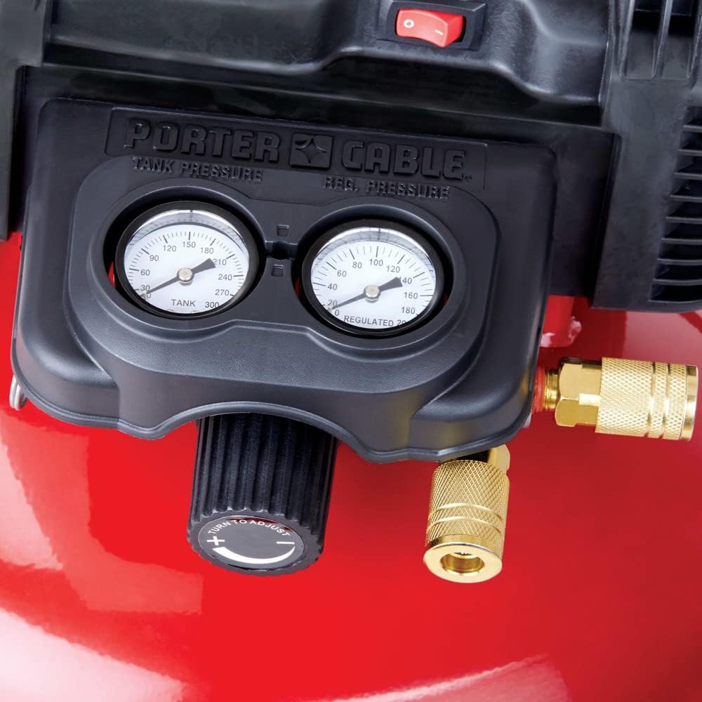 Air Compressor, 6-Gallon, Pancake, Oil-Free (C2002-ECOM)