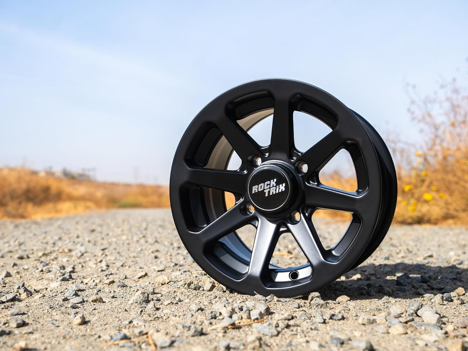 RT102 15in Wheels 15x7 4x137, 4+3 Offset, ATV UTV SxS Rims, Compatible with Can Am Commander Max Defender Max Pro Maverick X3 Maverick Trail, 4/137 Matte Black, Set of 4