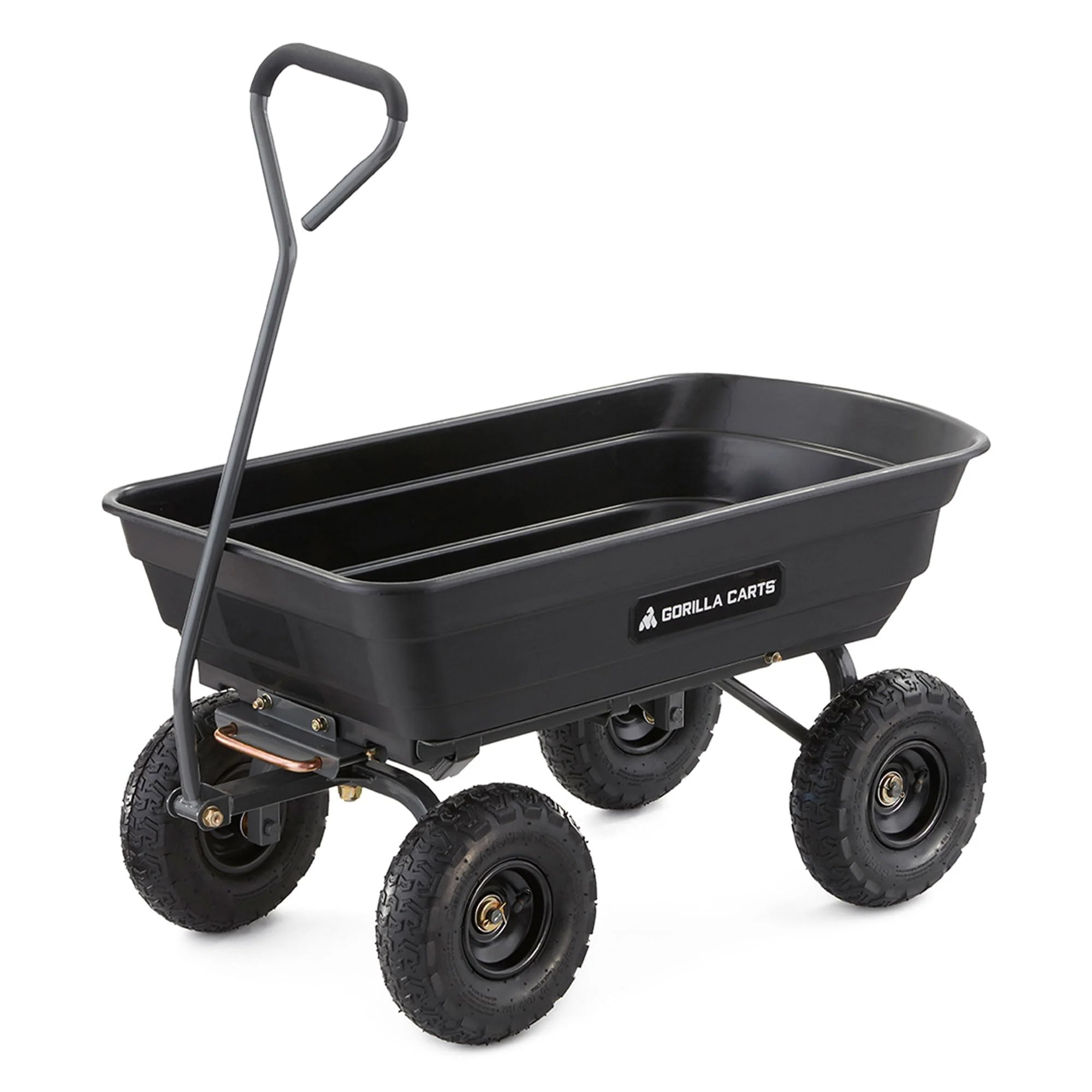Poly Garden Dump Cart with Easy to Assemble Steel Frame