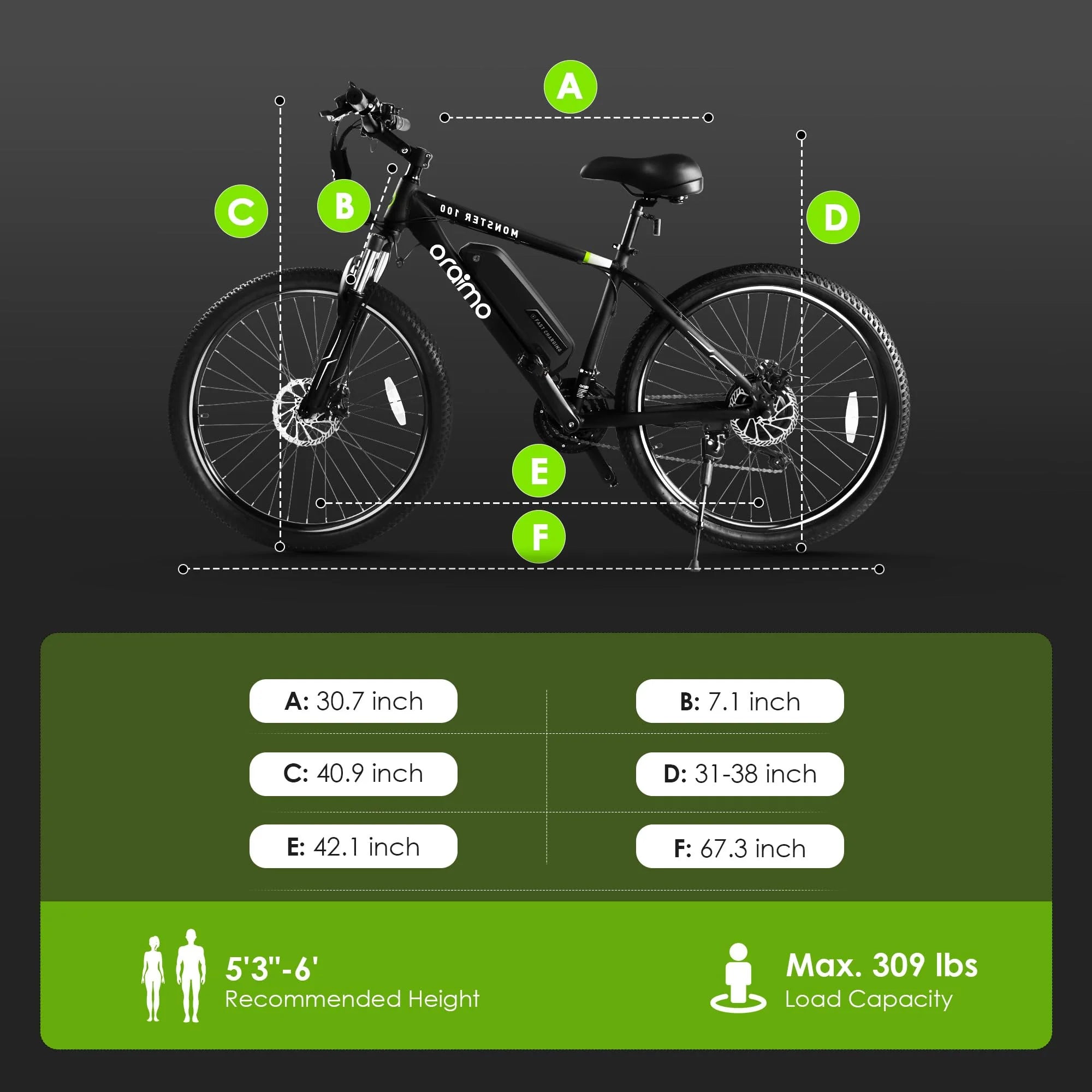 Electric Bike for Adults with 350W BAFANG Motor