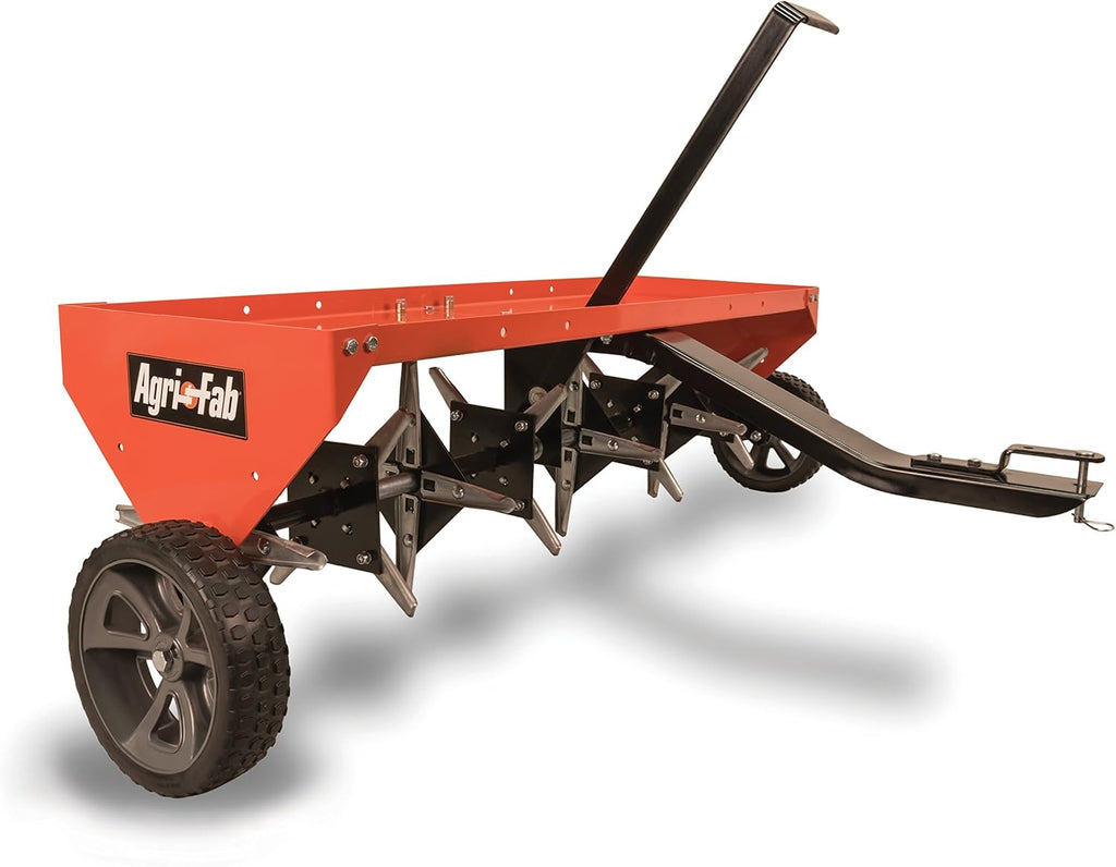 48" Tow Behind Lawn Plug Aerator with Universal Hitch; Designed to Pull Behind Lawn & Garden Tractors
