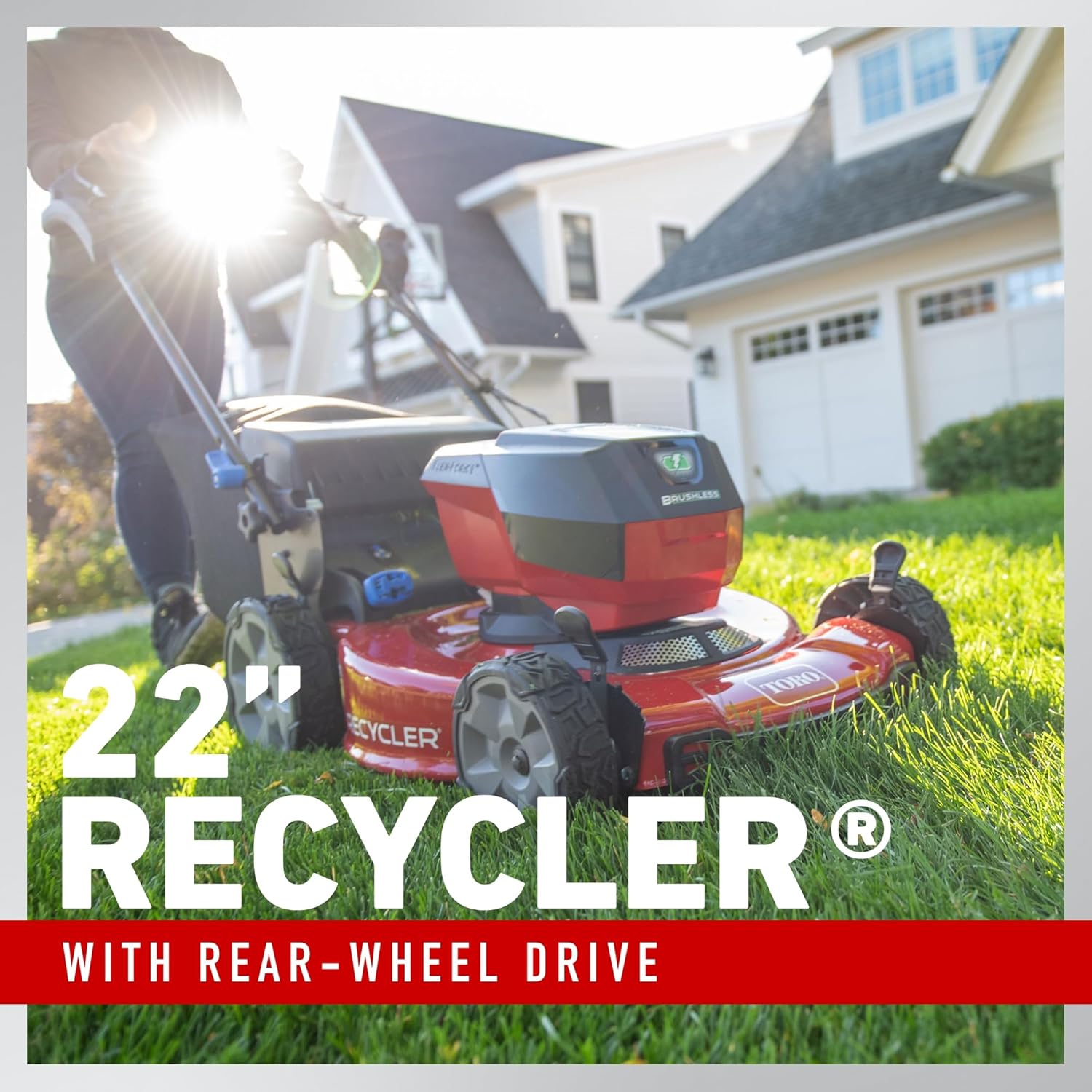 Recycler 21466 22-Inch 60 V Battery Self-Propelled Lawn Mower