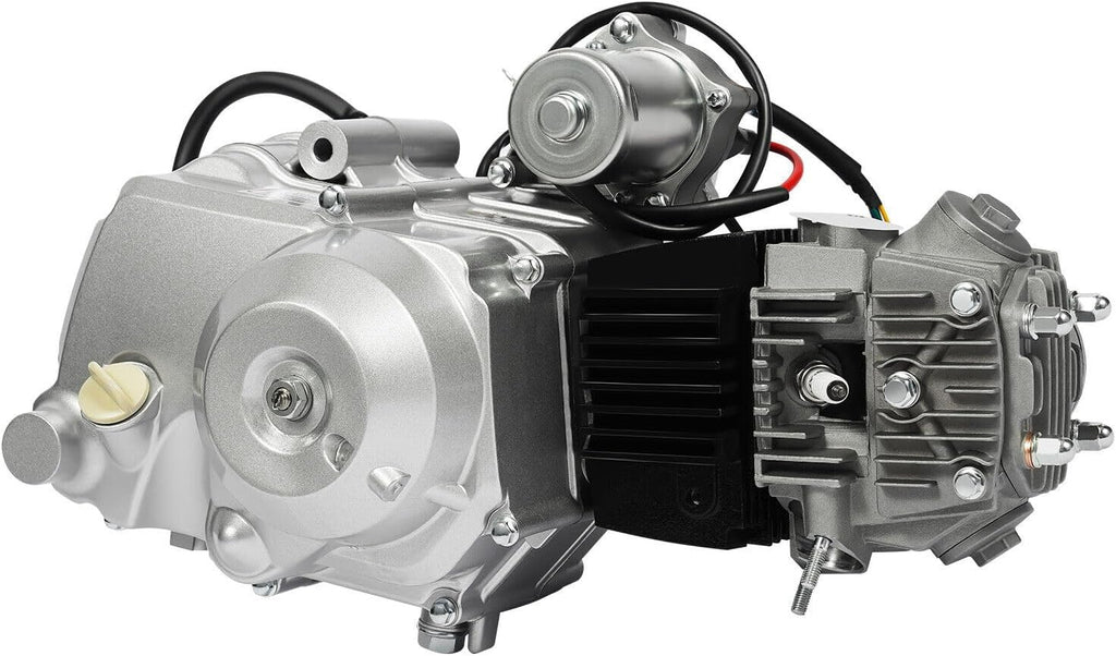 150CC 4 Stroke Engine Motor, Gy6 Single Cylinder Complete Engine Kit for 110cc-150cc Atvs and Go Karts and 11" Long Box Engine Size Scooters High-Flow Oil Pump CVT Carburetor Top Mount