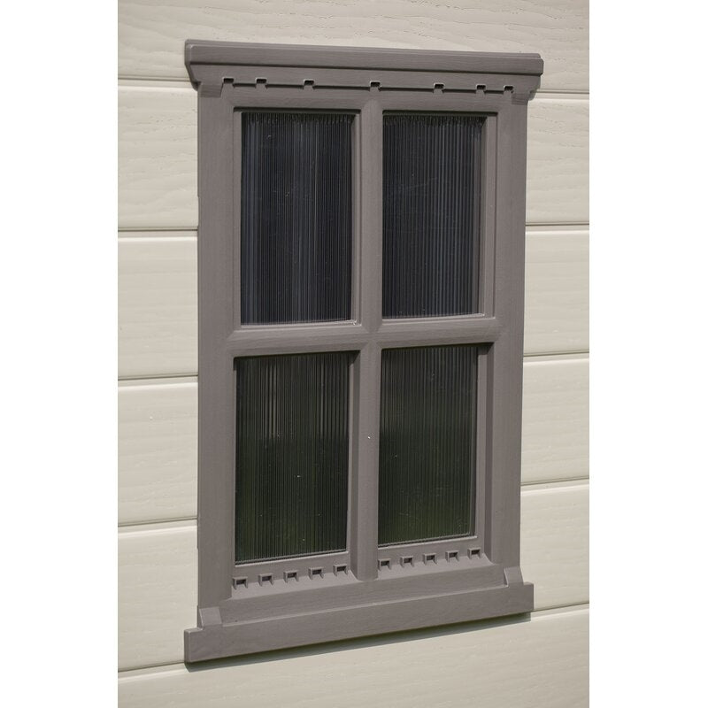 Factor 8 ft. W x 6 ft. D Plastic Storage Shed
