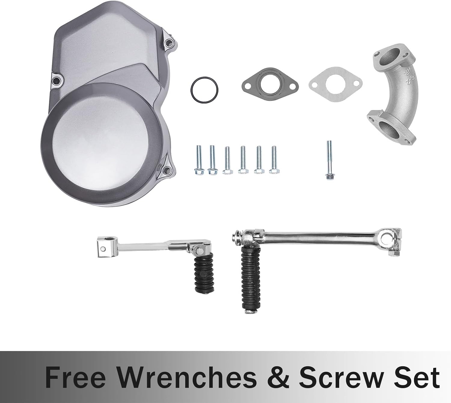 150CC 4 Stroke Engine Motor, Gy6 Single Cylinder Complete Engine Kit for 110cc-150cc Atvs and Go Karts and 11" Long Box Engine Size Scooters High-Flow Oil Pump CVT Carburetor Top Mount